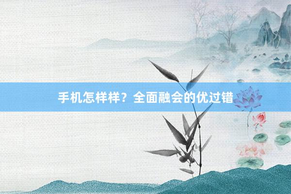 手机怎样样？全面融会的优过错
